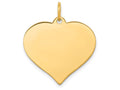FJC Finejewelers 14k Yellow Gold Heart Disc Charm 0.009 gauge 20 x 24mm