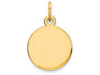 FJC Finejewelers 14k Yellow Gold Round Disc Charm