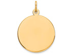 FJC Finejewelers 14k Yellow Gold Round Disc Charm