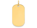 FJC Finejewelers 14k Yellow Gold Plain .009 Gauge Engraveable Dog Tag Disc Charm 23 x 25mm
