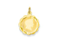 FJC Finejewelers 14k Yellow Gold Boy Head On .009 Gauge Engravable Scalloped Disc Charm