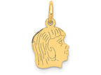 FJC Finejewelers 14k Yellow Gold Girl Head Charm