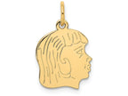 FJC Finejewelers 14k Yellow Gold Girl Head Charm