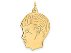 FJC Finejewelers 14k Yellow Gold Boy Head Charm
