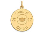 FJC Finejewelers 14k Yellow Gold Personalized Graduation Charm