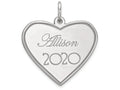 FJC Finejewelers 14k White Gold Personalized Graduation Charm