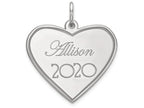 FJC Finejewelers 14k White Gold Personalized Graduation Charm