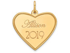 FJC Finejewelers 14k Yellow Gold Personalized Graduation Charm