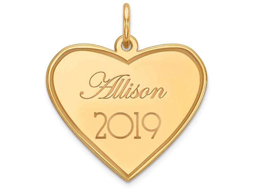 FJC Finejewelers 14k Yellow Gold Personalized Graduation Charm