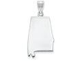 FJC Finejewelers 14k White Gold Al State Charm Bail Only