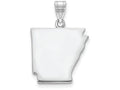 FJC Finejewelers 14k White Gold Ar State Charm Bail Only