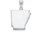 FJC Finejewelers 14k White Gold Ar State Charm Bail Only