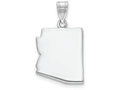 FJC Finejewelers 14k White Gold Az State Charm Bail Only