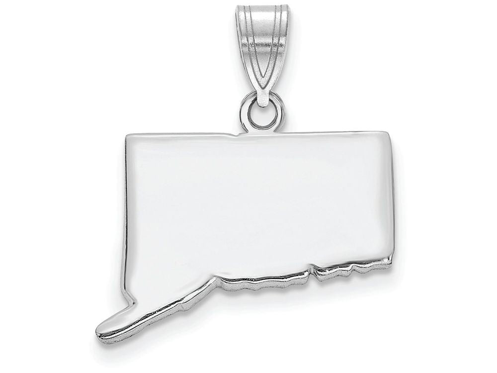 FJC Finejewelers 14k White Gold Ct State Charm Bail Only
