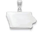 FJC Finejewelers 14k White Gold Ia State Charm Bail Only