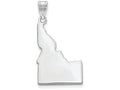 FJC Finejewelers 14k White Gold Id State Charm Bail Only