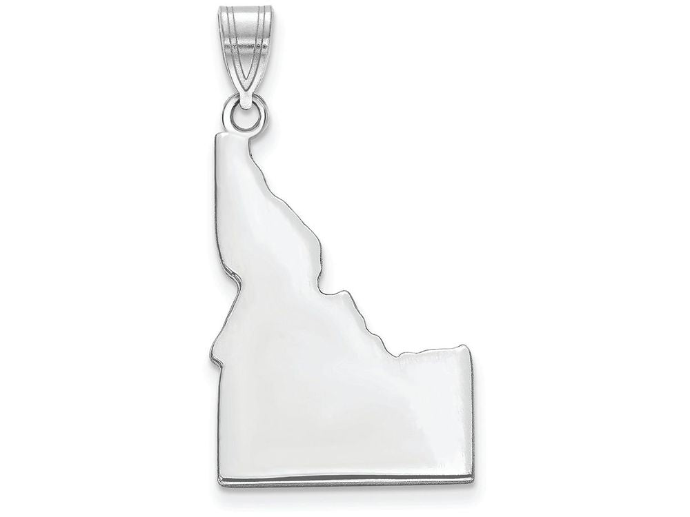 FJC Finejewelers 14k White Gold Id State Charm Bail Only