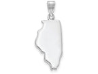 FJC Finejewelers 14k White Gold Il State Charm Bail Only