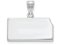 FJC Finejewelers 14k White Gold Ks State Charm Bail Only
