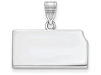 FJC Finejewelers 14k White Gold Ks State Charm Bail Only