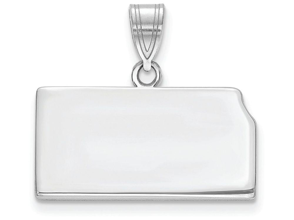 FJC Finejewelers 14k White Gold Ks State Charm Bail Only