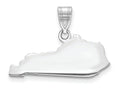 FJC Finejewelers 14k White Gold Ky State Charm Bail Only