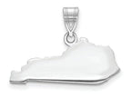FJC Finejewelers 14k White Gold Ky State Charm Bail Only