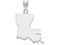FJC Finejewelers 14k White Gold La State Charm Bail Only