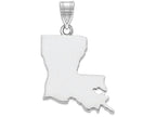 FJC Finejewelers 14k White Gold La State Charm Bail Only