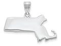 FJC Finejewelers 14k White Gold Ma State Charm Bail Only