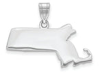 FJC Finejewelers 14k White Gold Ma State Charm Bail Only