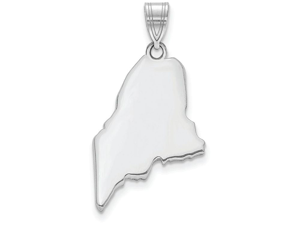 FJC Finejewelers 14k White Gold Me State Charm Bail Only