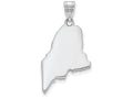 FJC Finejewelers 14k White Gold Me State Charm Bail Only