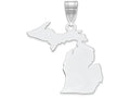 FJC Finejewelers 14k White Gold Mi State Charm Bail Only