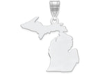 FJC Finejewelers 14k White Gold Mi State Charm Bail Only