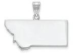 FJC Finejewelers 14k White Gold Mt State Charm Bail Only