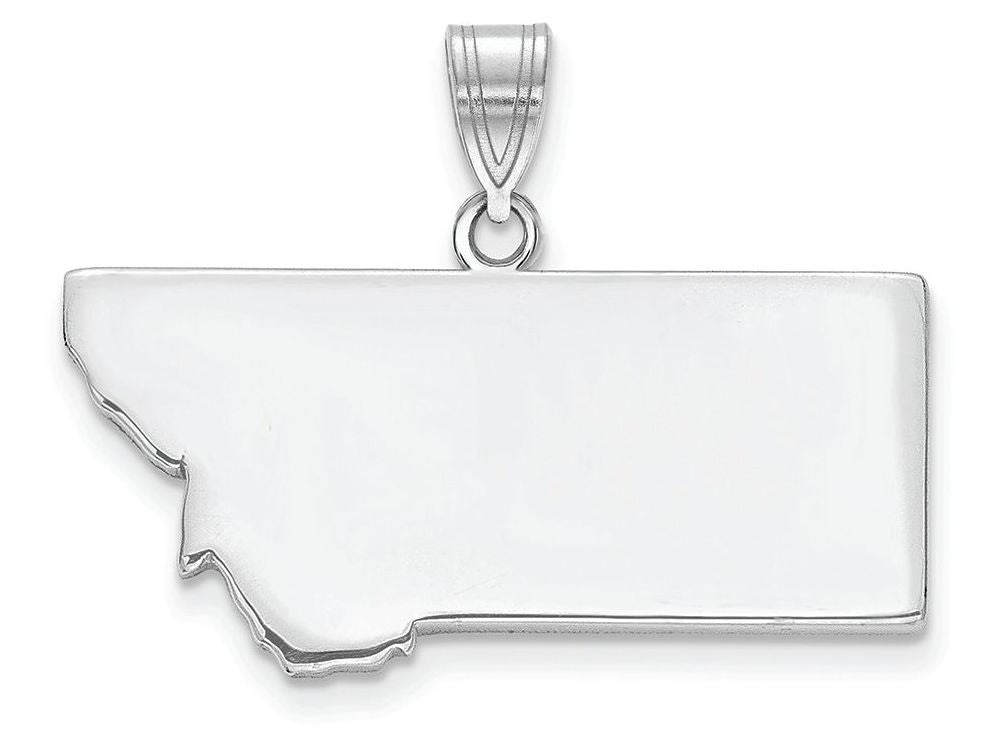 FJC Finejewelers 14k White Gold Mt State Charm Bail Only