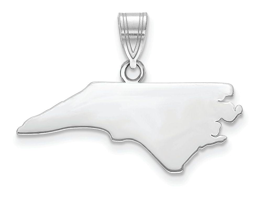 FJC Finejewelers 14k White Gold Nc State Charm Bail Only