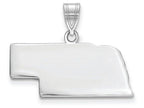 FJC Finejewelers 14k White Gold Ne State Charm Bail Only