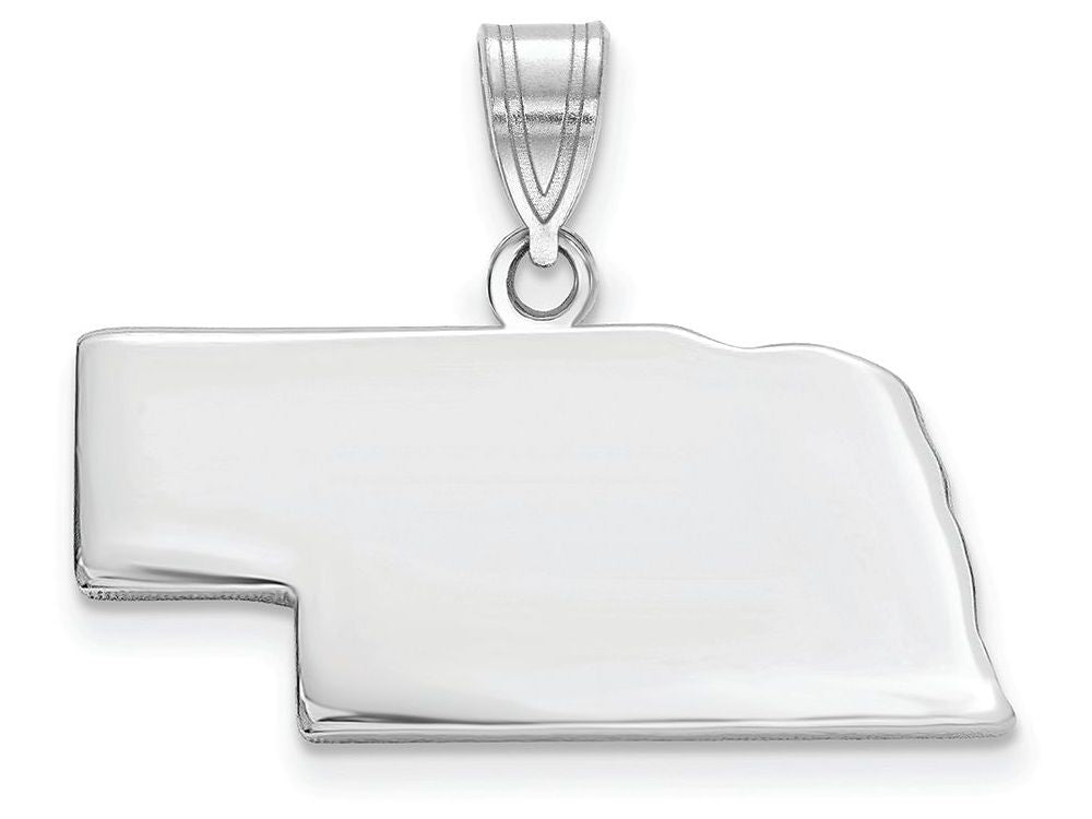 FJC Finejewelers 14k White Gold Ne State Charm Bail Only