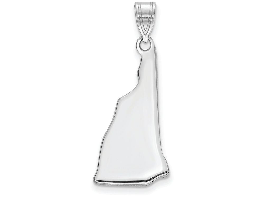 FJC Finejewelers 14k White Gold Nh State Charm Bail Only