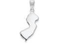 FJC Finejewelers 14k White Gold Nj State Charm Bail Only