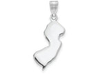 FJC Finejewelers 14k White Gold Nj State Charm Bail Only