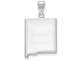 FJC Finejewelers 14k White Gold Nm State Charm Bail Only