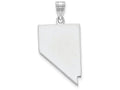 FJC Finejewelers 14k White Gold Nv State Charm Bail Only