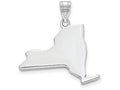 FJC Finejewelers 14k White Gold Ny State Charm Bail Only