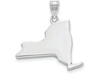 FJC Finejewelers 14k White Gold Ny State Charm Bail Only