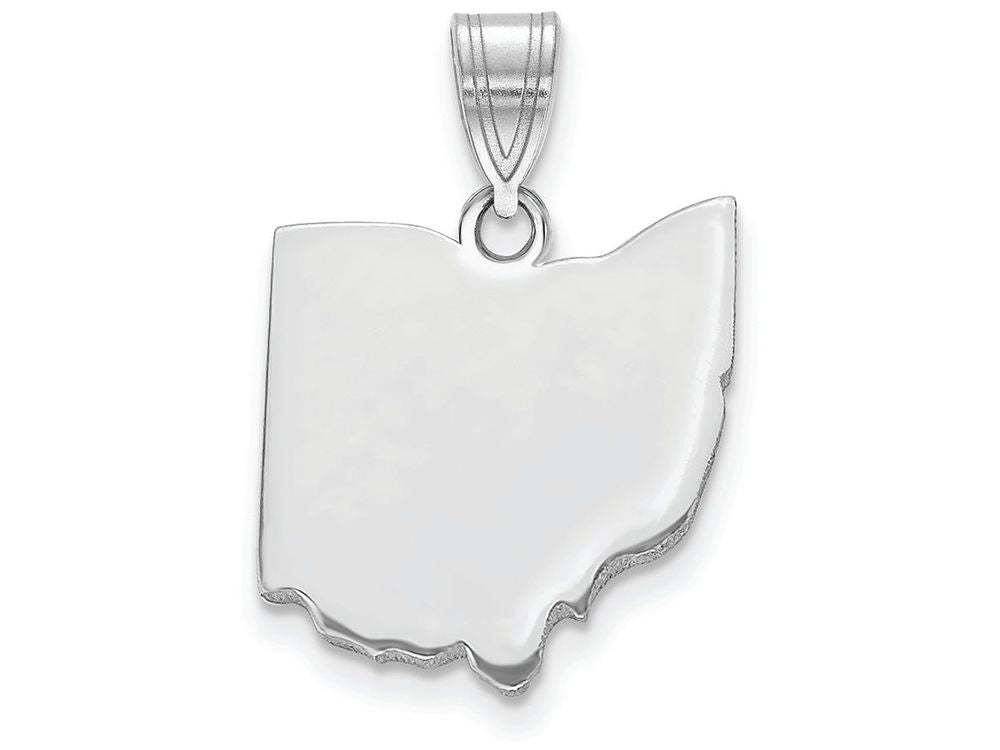 FJC Finejewelers 14k White Gold Oh State Charm Bail Only