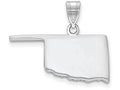FJC Finejewelers 14k White Gold Ok State Charm Bail Only