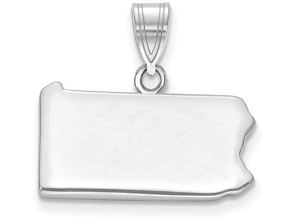 FJC Finejewelers 14k White Gold Pa State Charm Bail Only